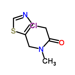 2-Chloro-N-methyl-N-(1,3-thiazol-5-ylmethyl)acetamide结构式