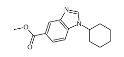 METHYL 1-CYCLOHEXYL-1H-BENZO[D]IMIDAZOLE-5-CARBOXYLATE structure