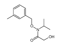 2-hydroxy-N-[(3-methylphenyl)methoxy]-N-propan-2-ylacetamide Structure