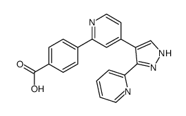 4-{4-[3-(2-Pyridinyl)-1H-pyrazol-4-yl]-2-pyridinyl}benzoic acid Structure