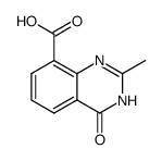 2-methyl-4-oxo-3,4-dihydroquinazoline-8-carboxylic acid结构式