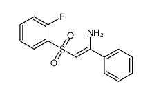 (Z)-2-((2-fluorophenyl)sulfonyl)-1-phenylethen-1-amine Structure