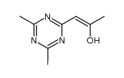 1-(4,6-dimethyl-s-triazin-2-yl)prop-1-en-2-ol结构式