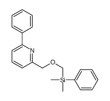 dimethyl-phenyl-[(6-phenylpyridin-2-yl)methoxymethyl]silane Structure