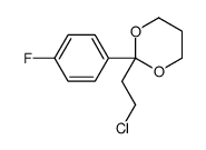 2-(2-chloroethyl)-2-(4-fluorophenyl)-1,3-dioxane Structure