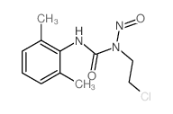 Urea, 1-(2-chloroethyl)-1-nitroso-3-(2,6-xylyl)- structure