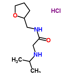 N2-Isopropyl-N-(tetrahydro-2-furanylmethyl)glycinamide hydrochloride (1:1) Structure