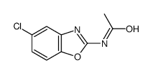 N-(5-chloro-1,3-benzoxazol-2-yl)acetamide结构式