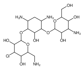 3'-chloro-3'-deoxykanamycin A结构式