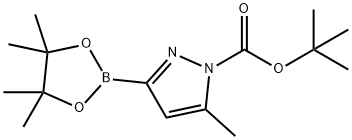 N-Boc-5-methylpyrazole-3-boronic acid pinacol ester结构式