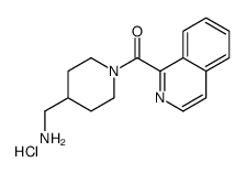 [4-(aminomethyl)piperidin-1-yl]-isoquinolin-1-ylmethanone,hydrochloride Structure