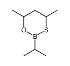 4,6-dimethyl-2-propan-2-yl-1,3,2-oxathiaborinane结构式