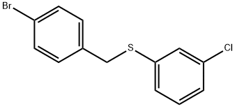 (4-bromobenzyl)(3-chlorophenyl)sulfane Structure