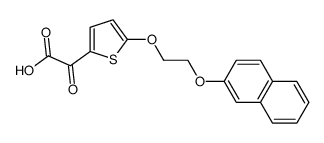 5-[[2-(2-naphthalenyloxy)ethyl]oxy]-alpha-oxo-2-thiopheneacetic acid结构式