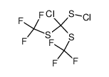 chloro-bis(trifluoromethylmercapto)methane sulphenic acid chloride Structure