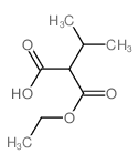 Propanedioic acid,2-(1-methylethyl)-, 1-ethyl ester structure