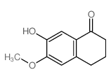 1(2H)-Naphthalenone,3,4-dihydro-7-hydroxy-6-methoxy- structure