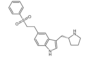 5-(2-Phenylsulphonylethyl)-3-(2(R)-pyrrolidinylmethyl)1H-indole Structure