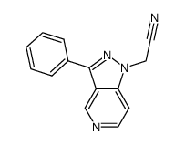 [3-phenyl-1H-pyrazolo[4,3-c]pyridin-1-yl]acetonitrile Structure