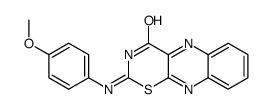2-(4-methoxyanilino)-[1,3]thiazino[5,6-b]quinoxalin-4-one Structure