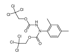 1-(2,4-dimethylphenyl)-1,2-hydrazinedicarboxylic acid bis(2,2,2-trichloroethyl) ester结构式