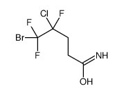 5-bromo-4-chloro-4,5,5-trifluoropentanamide Structure