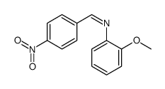 N-(2-methoxyphenyl)-1-(4-nitrophenyl)methanimine Structure