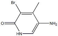 5-Amino-3-bromo-4-methyl-1H-pyridin-2-one结构式
