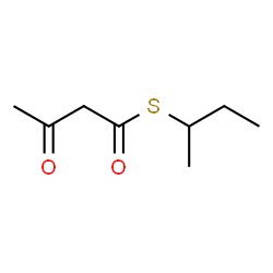 3-Oxobutanethioic acid S-sec-butyl ester structure