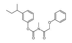 Methyl(phenoxyacetyl)carbamic acid m-sec-butylphenyl ester Structure