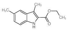 Ethyl 3,5-dimethyl-1H-indole-2-carboxylate结构式