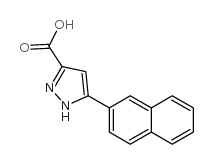 5-NAPHTHALEN-2-YL-1H-PYRAZOLE-3-CARBOXYLIC ACID structure