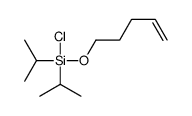 chloro-pent-4-enoxy-di(propan-2-yl)silane Structure