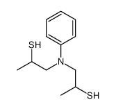 1-[N-(2-sulfanylpropyl)anilino]propane-2-thiol结构式