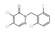 2-(2-chloro-6-fluorobenzyl)-4,5-dichloropyridazine-3-(2h)-one Structure