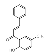 1-(2-hydroxy-5-methyl-phenyl)-3-phenyl-prop-2-en-1-one结构式