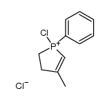 1-chloro-4-methyl-1-phenyl-2,3-dihydro-1H-phospholium, chloride结构式