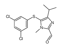 5-(3,5-dichlorophenyl)sulfanyl-1-methyl-4-propan-2-ylimidazole-2-carbaldehyde结构式