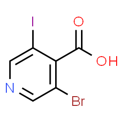 3-Bromo-5-iodopyridine-4-carboxylic acid structure