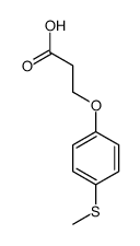 3-[4-(甲基硫代)苯氧基]丙酸结构式