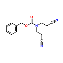 Benzyl bis(2-cyanoethyl)carbamate Structure