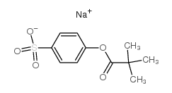 sodium 4-(t-butylcarbonyloxy)-benzensulfonate Structure