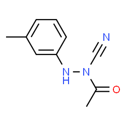 Acetic acid,1-cyano-2-(3-methylphenyl)hydrazide Structure