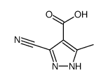 1H-Pyrazole-4-carboxylicacid,3-cyano-5-methyl-(9CI) structure