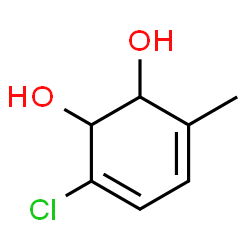 3-Chloro-6-methyl-3,5-cyclohexadiene-1,2-diol结构式