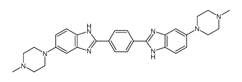 6-(4-methylpiperazin-1-yl)-2-[4-[6-(4-methylpiperazin-1-yl)-1H-benzimidazol-2-yl]phenyl]-1H-benzimidazole结构式