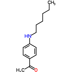 1-[4-(Hexylamino)phenyl]ethanone Structure