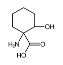 Cyclohexanecarboxylic acid, 1-amino-2-hydroxy-, (1R,2S)- (9CI)结构式