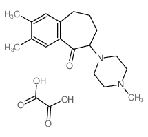 9,10-dimethyl-5-(4-methylpiperazin-1-yl)bicyclo[5.4.0]undeca-8,10,12-trien-6-one; oxalic acid结构式