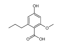 4-hydroxy-2-methoxy-6-propyl-benzoic acid Structure